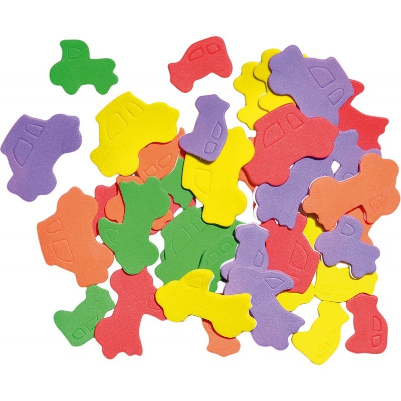 Set Spuma Autoadeziva, Masini, 40 Bucati, Statovac