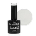 Shimmer Rubber Base SensoPRO Milano, 20 Milky White, 10 ml