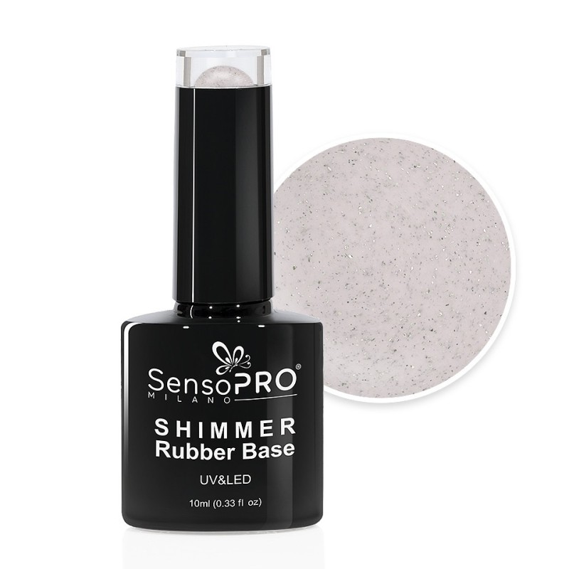 Shimmer Rubber Base SensoPRO Milano, 32 Fabulous Nude, 10 ml