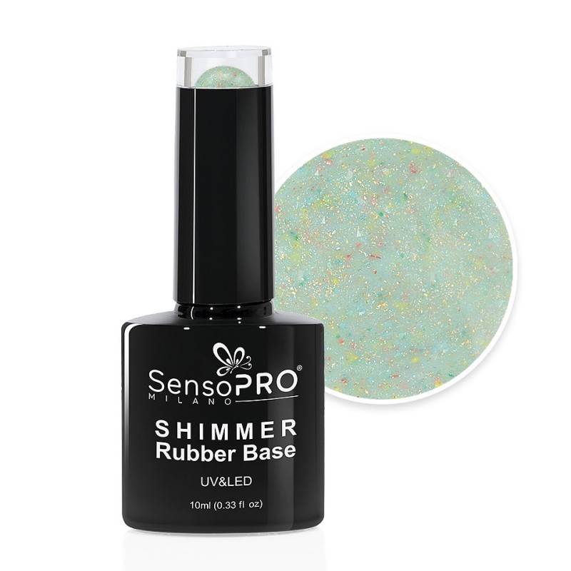 Shimmer Rubber Base SensoPRO Milano, 38 Dotty Delight, 10 ml