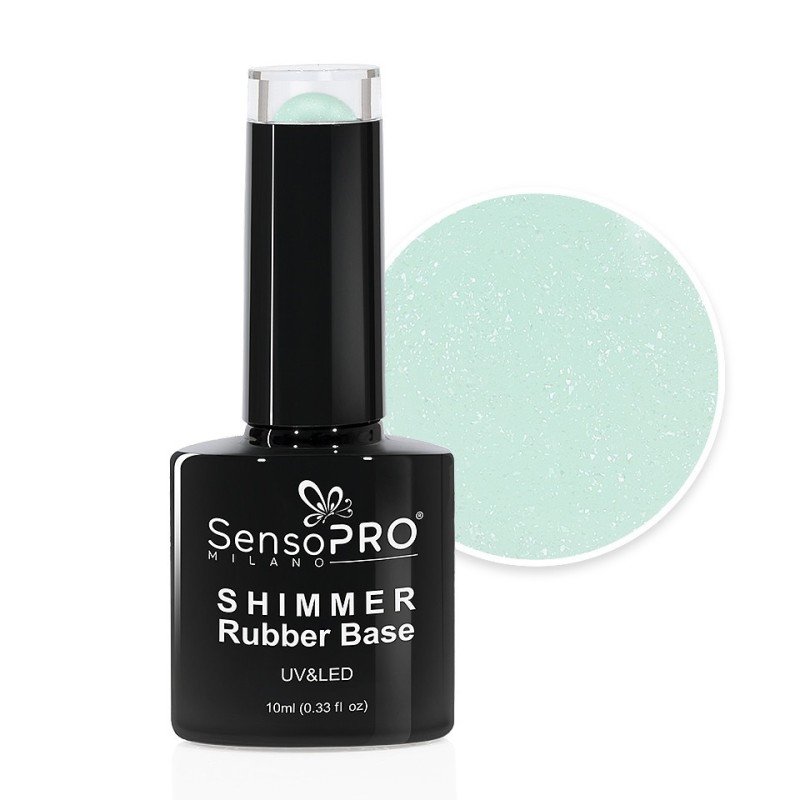 Shimmer Rubber Base SensoPRO Milano, 53 Vanilla Sparkles, 10 ml