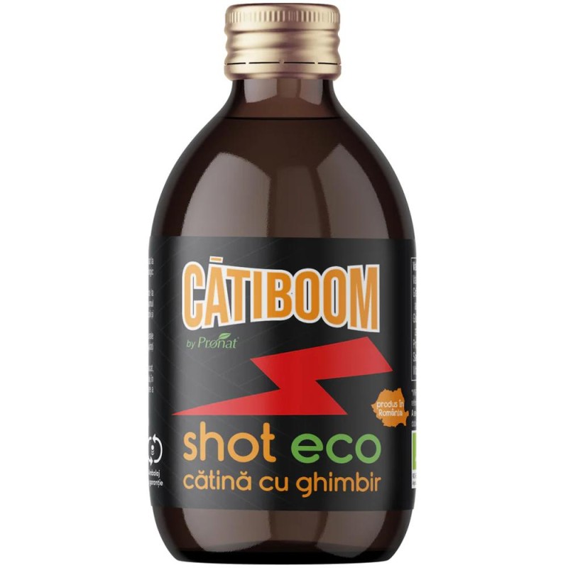Shot de Catina cu Ghimbir, Catiboom, Bio, 100 ml