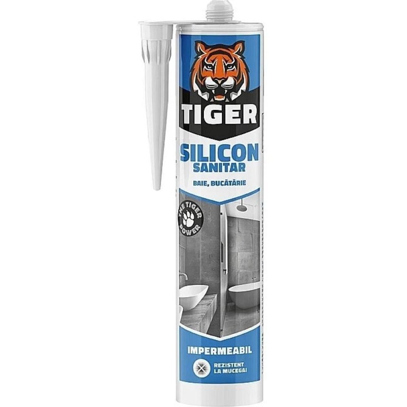 Silicon Sanitar Transparent, Tiger, 260 ml