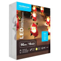 Sir de Lumini Led, Modee, pentru Craciun, cu Baterii si Clema, Lumina Calda