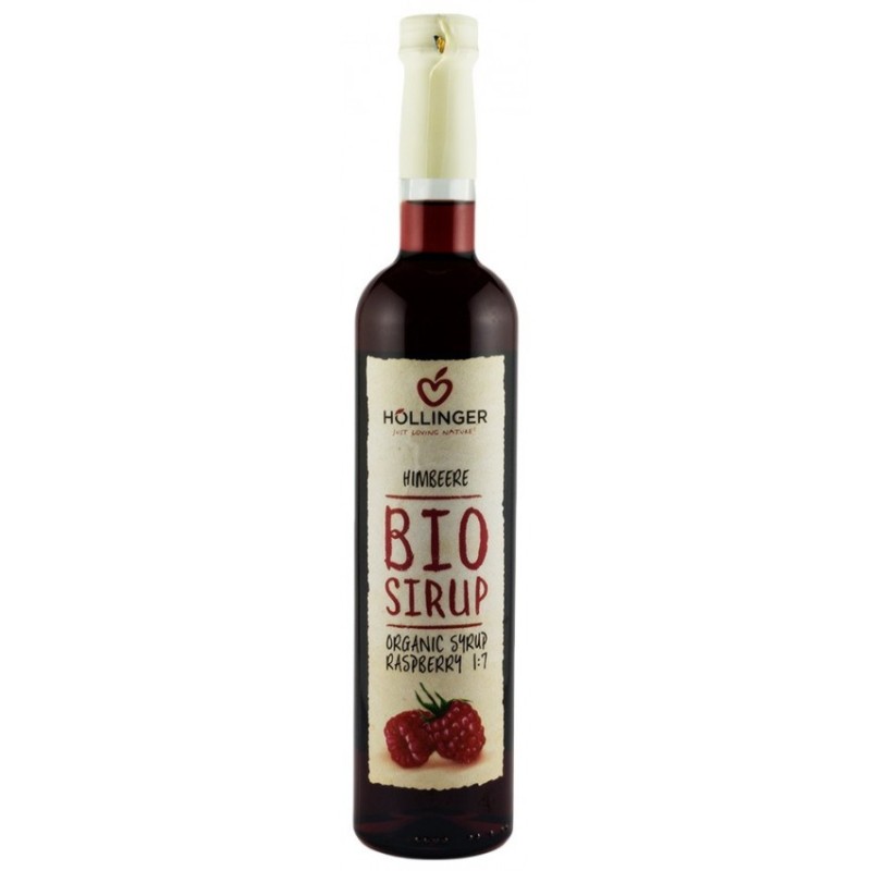 Sirop BIO de Zmeura, 500 ml, Hollinger
