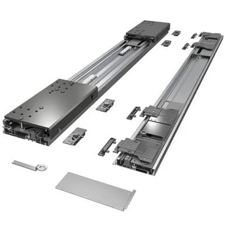 Sistem de Glisare Aircraft 4 pentru Doua Usi, Amortizari Laterale Incluse, Maxim 50 kg, Ideal Feroluc