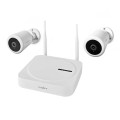 Sistem de Supraveghere pentru Exterior cu 2 Camere, Mod Vedere Nocturna, Smart, WiFi, 1080p, IP65, Nedis