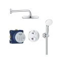 Sistem pentru Dus Incastrat, Grohe Grohtherm, Baterie Rotunda