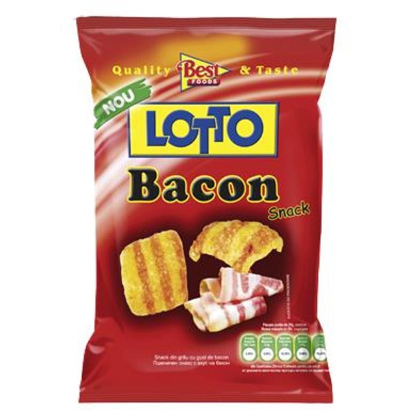 Snacksuri cu Aroma de Bacon Lotto, 30 g