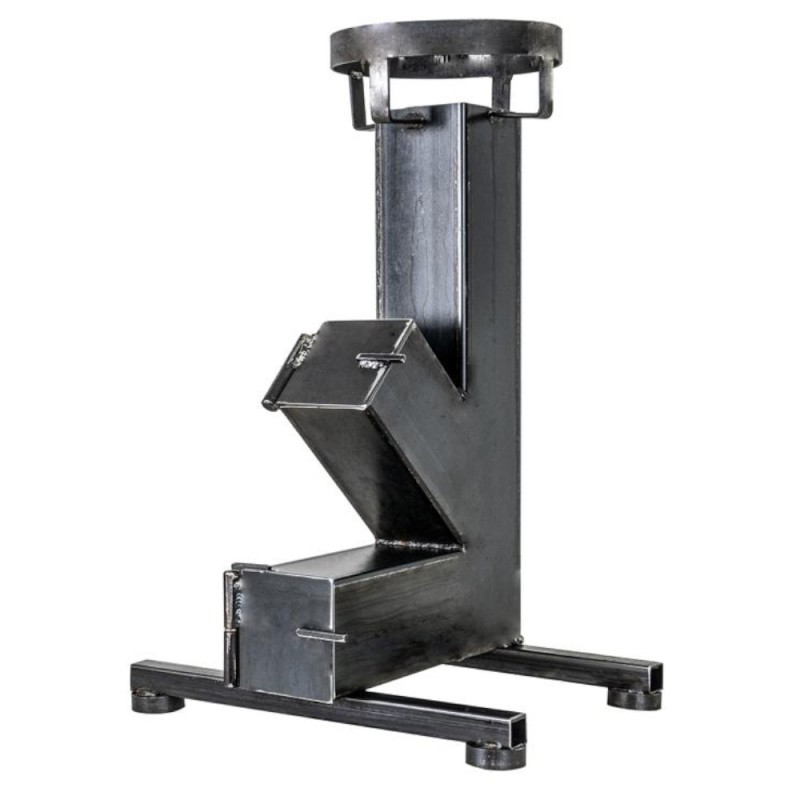 Soba Tip Racheta, 100 x 100 x 2 mm, Negru