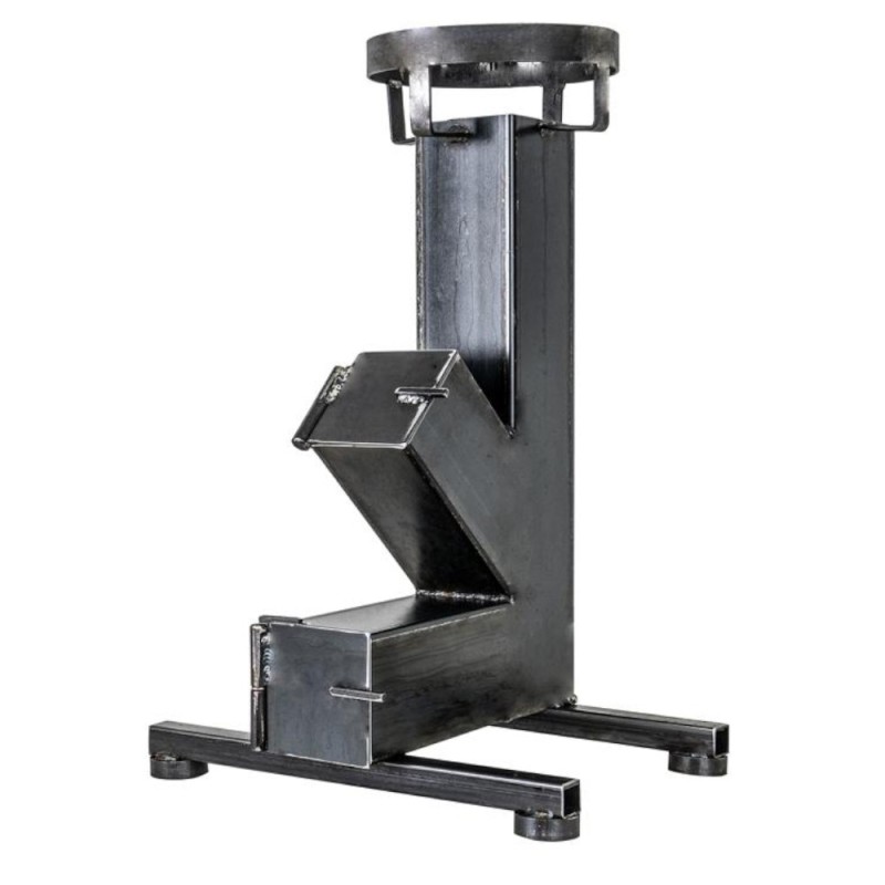 Soba Tip Racheta, 120 x 120 x 3 mm, Negru