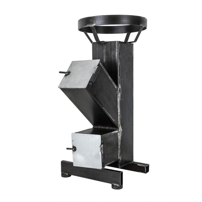 Soba Tip Racheta, 150 x 150 x 4 mm, Negru