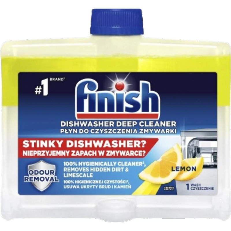Solutie Curatare Masina Spalat Vase Finish, Lamaie, 250 ml
