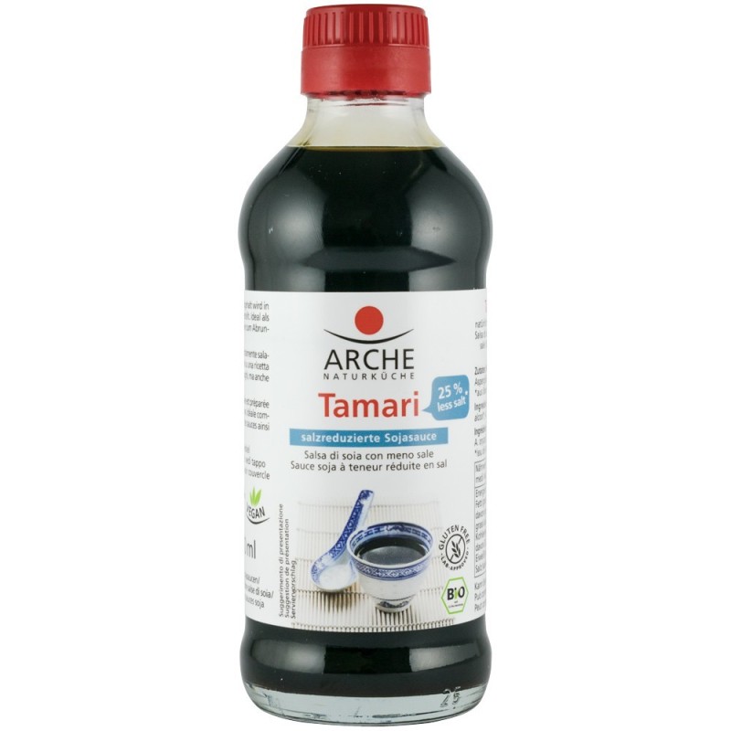 Sos Bio de Soia Tamari cu 25% mai putina Sare, 250 ml Arche