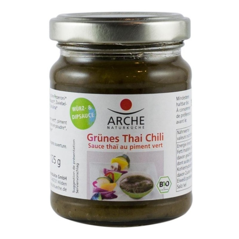 Sos BIO din Ardei Verzi Picanti, 125 g, Arche
