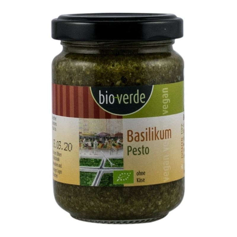 Sos Pesto Bio cu Busuioc, 125ml BioVerde