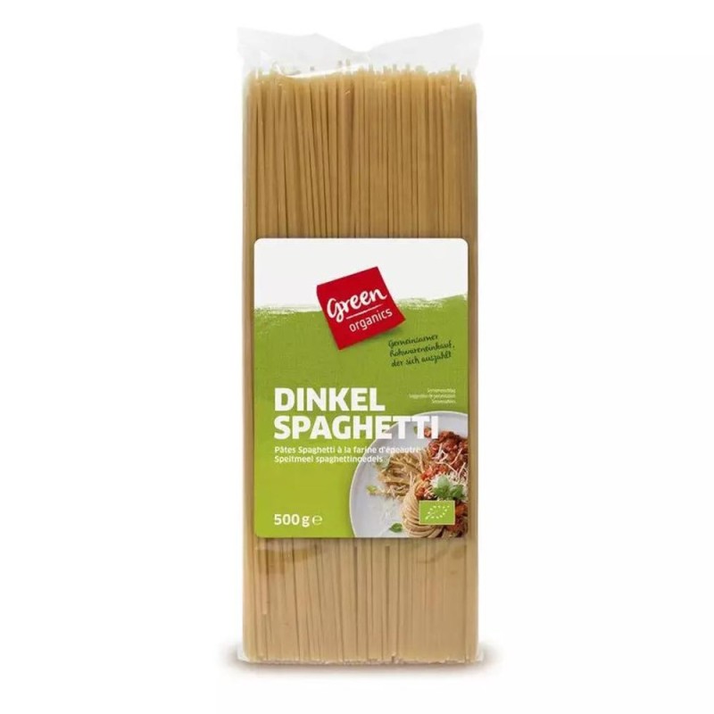 Spaghetti Bio din Grau Spelta, 500 g, Green Organics