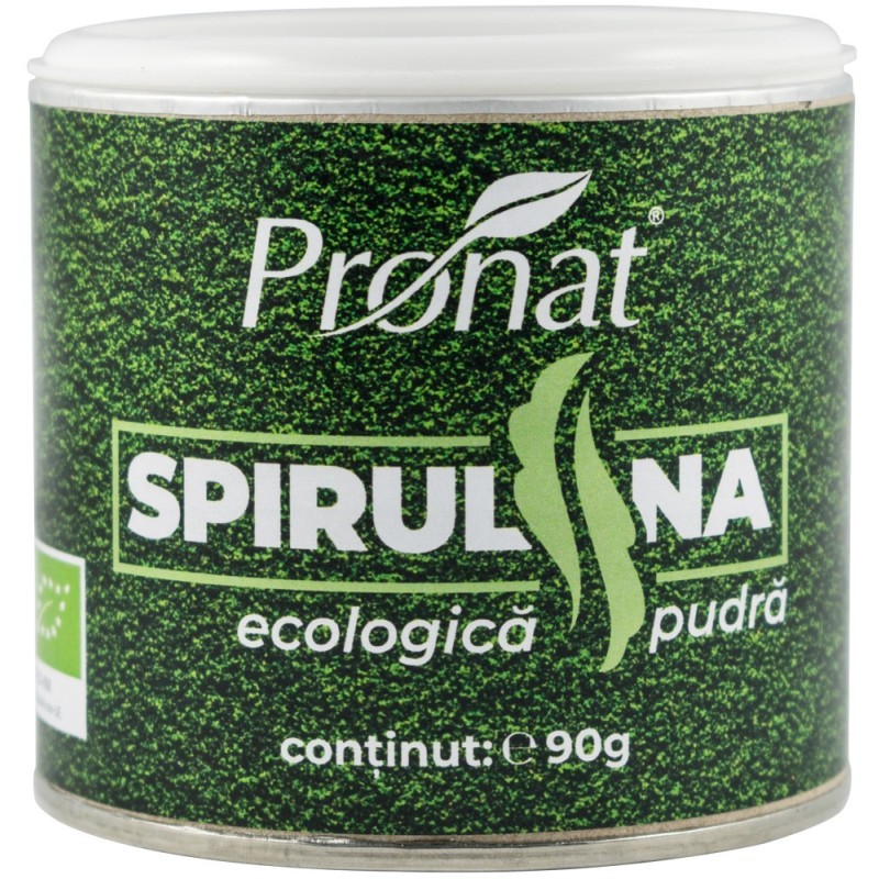 Spirulina Bio Pulbere, Pronat, 90 g