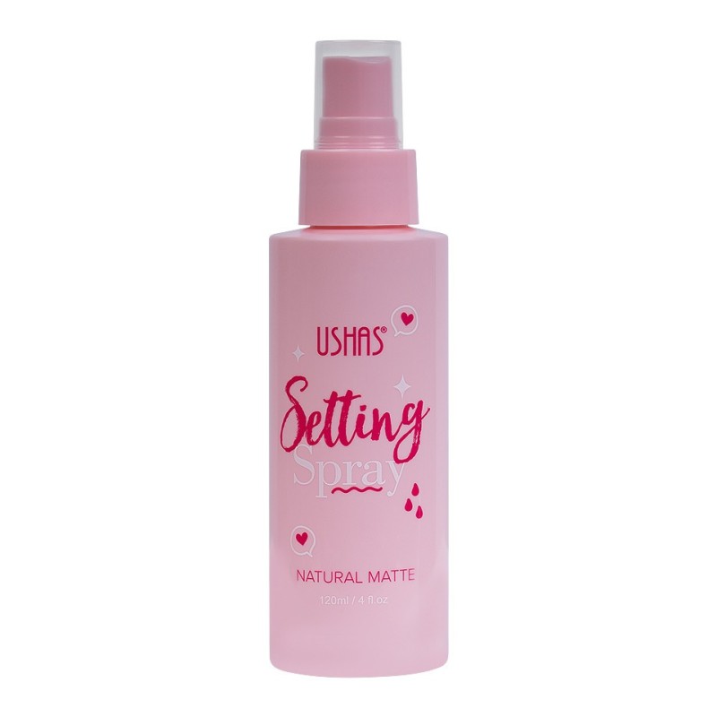 Spray Fixare Machiaj Ushas, More Matte Please, 120 ml