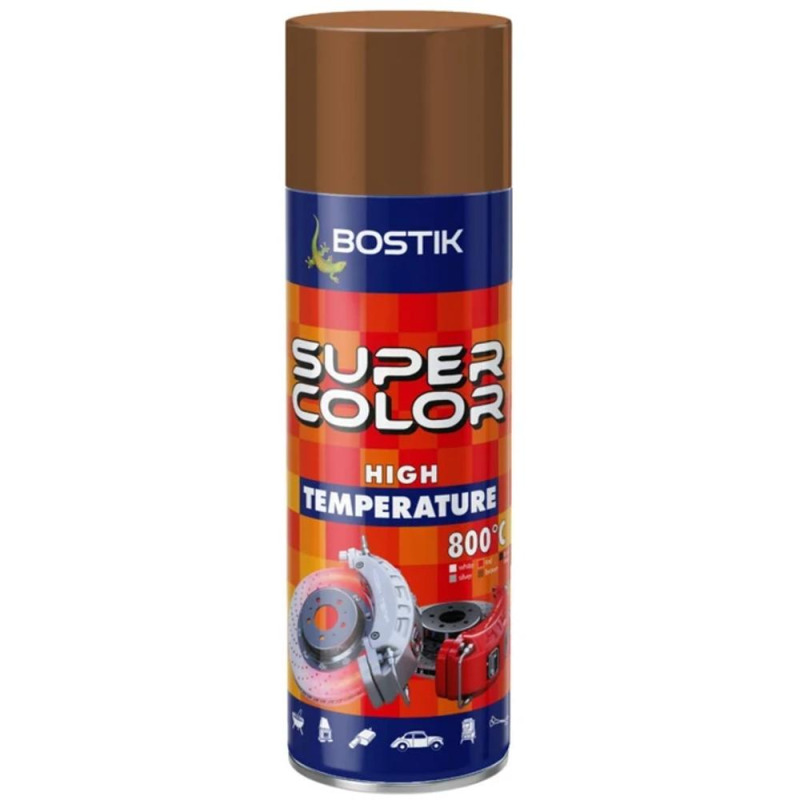 Spray Super Colors, High Temperature Maro, Den Braven, 400 ml