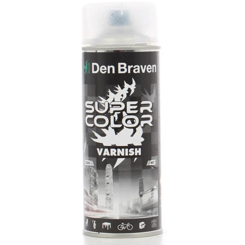 Spray Super Colors, Lac Transparent Lucios, Den Braven, 400 ml