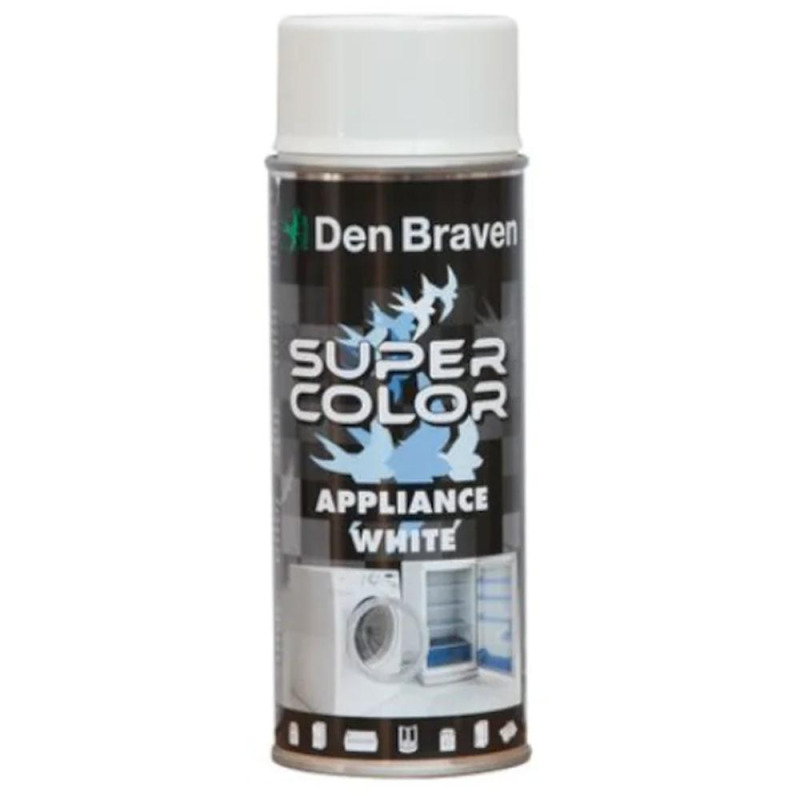 Spray Super Colors, Smalt Appliance Alb, Den Braven, 400 ml 