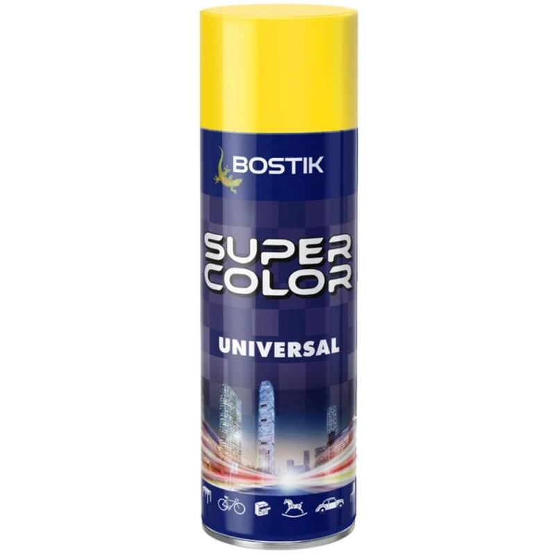 Spray Super Colors, Universal Den Braven RAL 1023 Galben Trafic, 400 ml