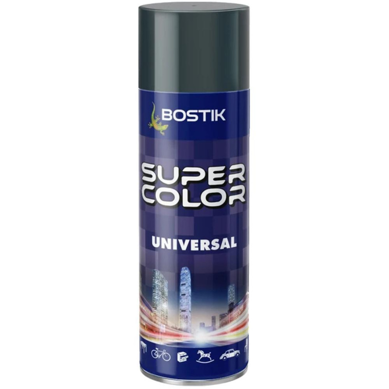 Spray Super Colors, Universal Den Braven RAL 7011 Gri Metal, 400 ml