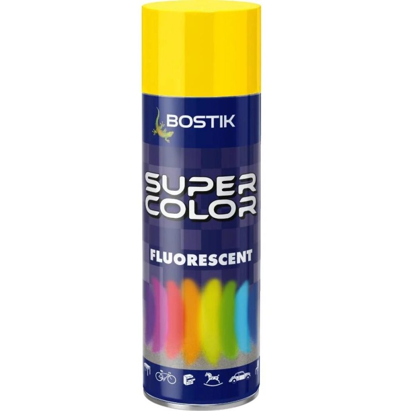 Spray Vopsea Fluorescent, Galben, Bostik, 400 ml