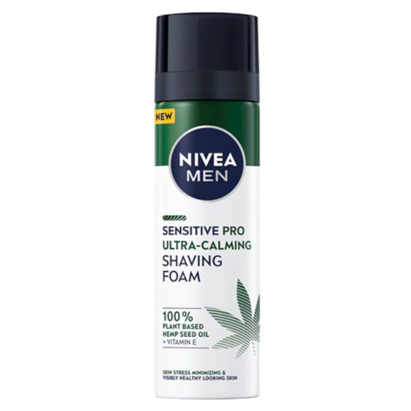 Spuma de Ras Nivea Men Sensitive Pro, pentru Piele Sensibila, 200 ml