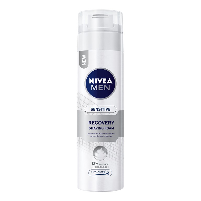 Spuma de Ras Sensitive Recovery Nivea Men, 200 ml