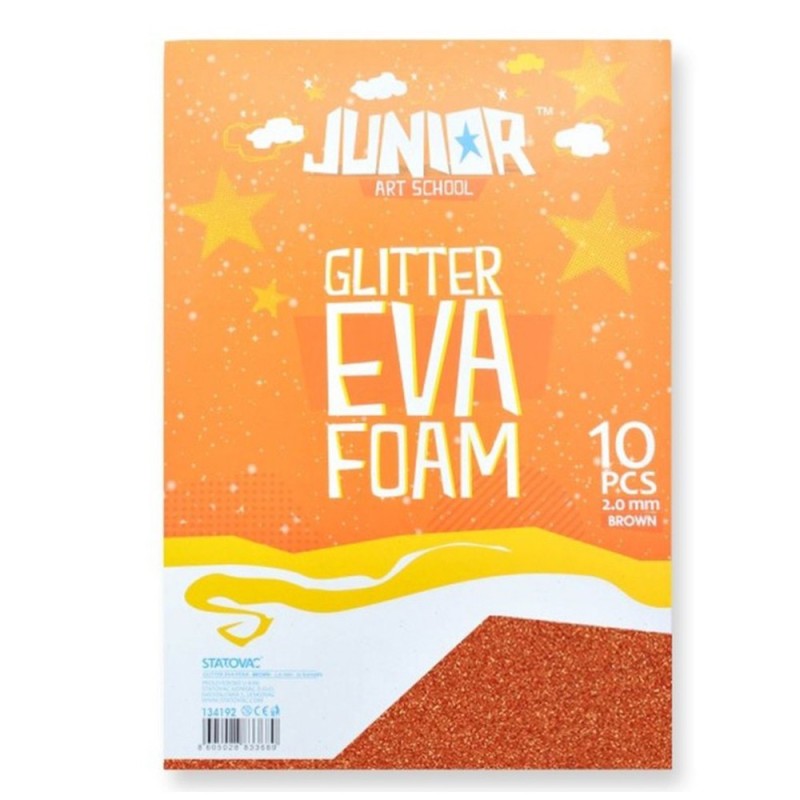 Spuma pentru Decorat Glitter, Format A4, Auriu Vechi, 10 Coli
