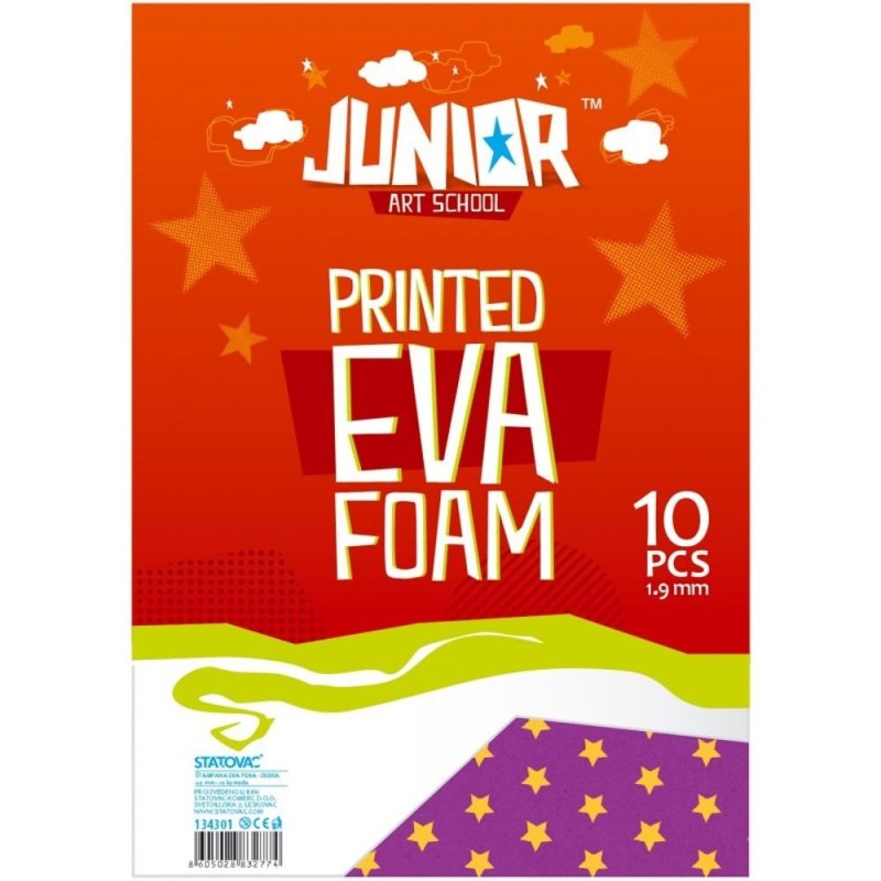 Spuma pentru Decorat, Model Stelute, Format A4, 10 Coli, Statovac