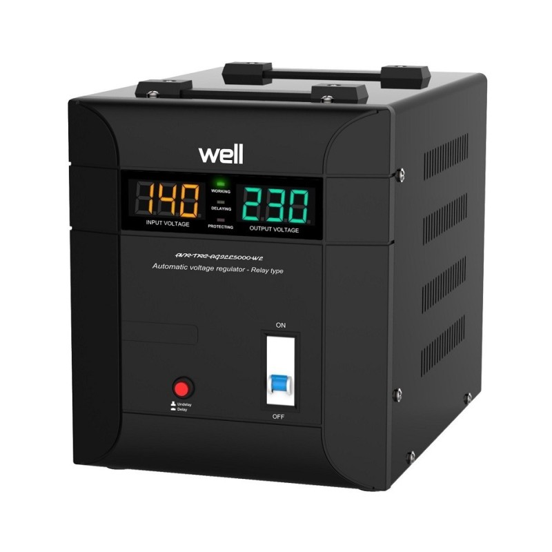 Stabilizator Automat de Tensiune Agile 5000VA / 3500W, Well