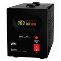 Stabilizator Automat de Tensiune cu Releu 500VA / 300W, Negru, Well