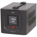 Stabilizator Automat de Tensiune cu Servo Motor 1000VA/600W Well Strong, Negru