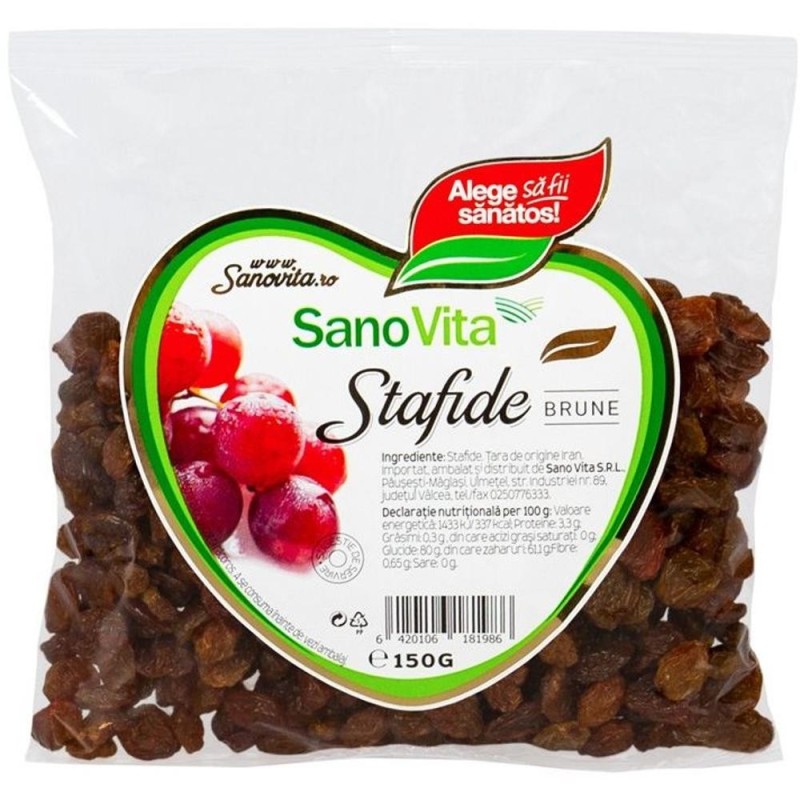 Stafide Brune, Sanovita, 150 g