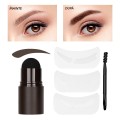 Stampila Sprancene 3 In 1 Cu Pensula si Sabloane Ushas Flawless Brow 01