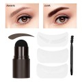 Stampila Sprancene 3 In 1 Cu Pensula si Sabloane Ushas Flawless Brow 02