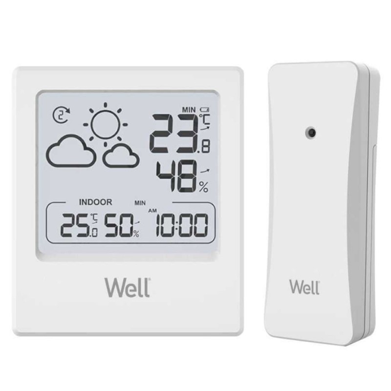 Statie Meteo Well Signal, cu Senzor Extern, Umiditate, Temperatura