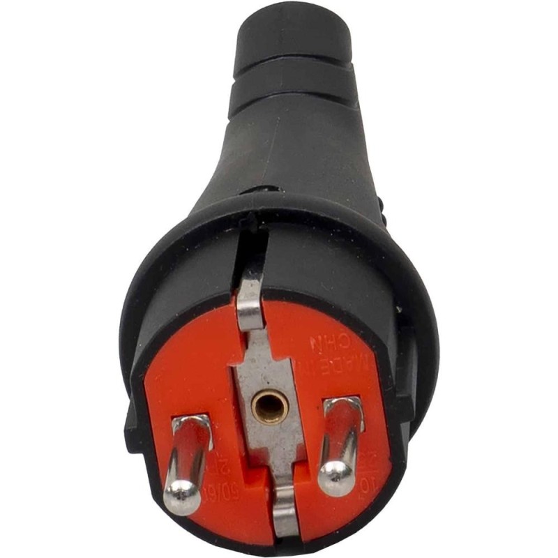 Stecher din Plastic, Fara Cablu, 16A, cu Maner, Negru