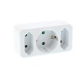Stecher Triplu Mixt, 1 X Schuko / 2 X Euro, Well
