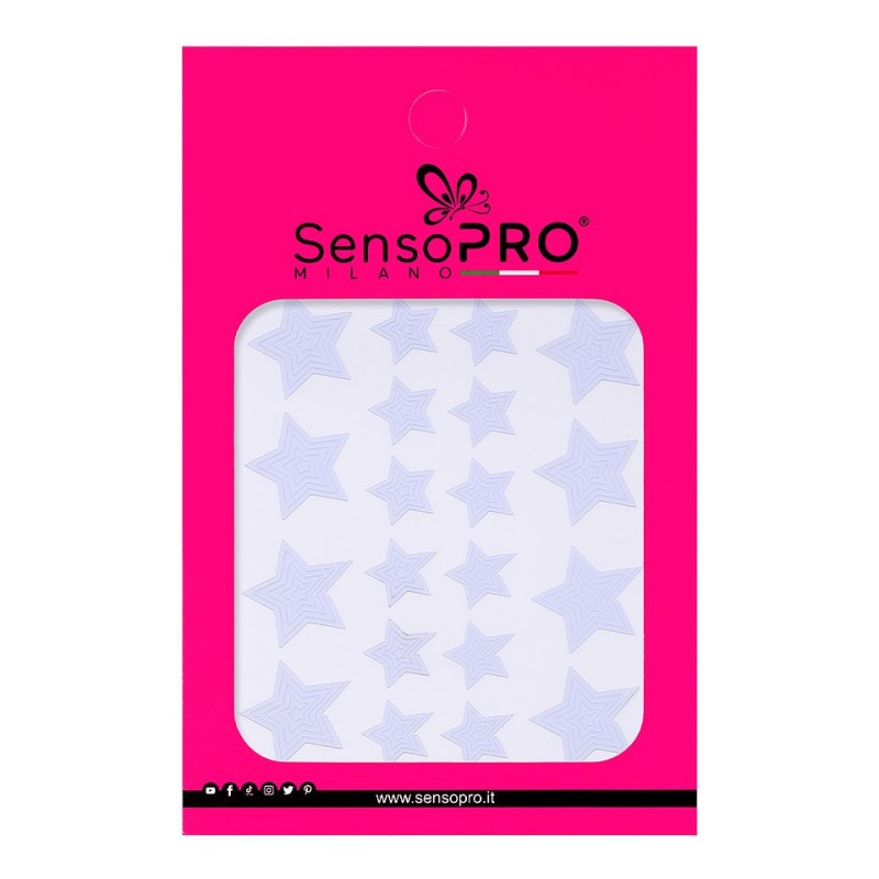 Sticker Sablon Nail Art SensoPRO Milano, Stars Shapes