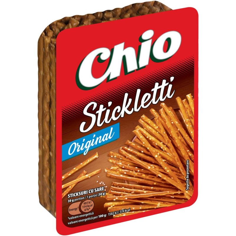 Sticksuri cu Sare Chio Stickletti, 100 g