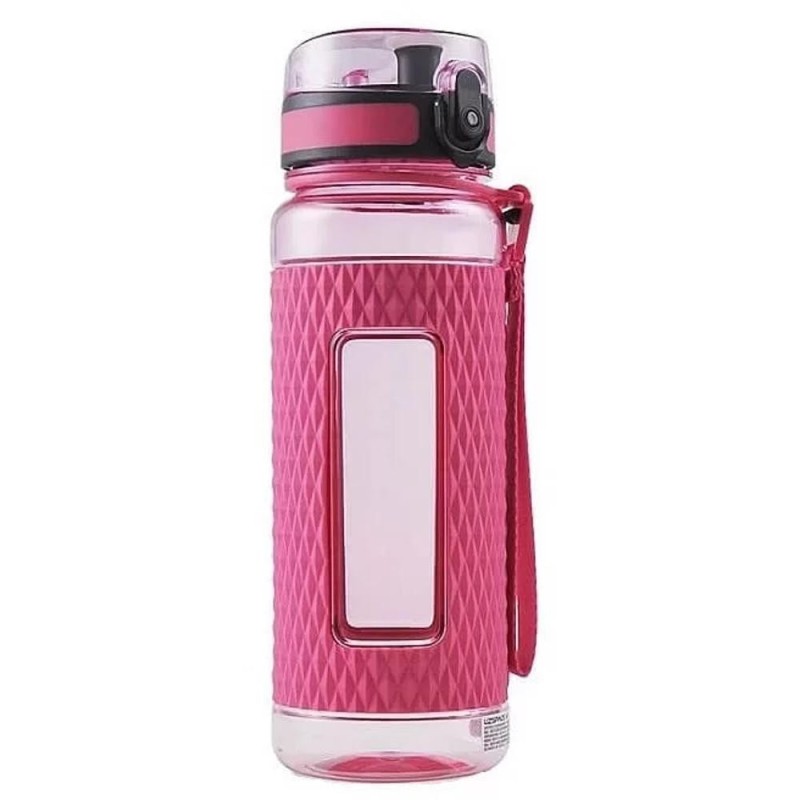 Sticla pentru Apa din Tritan, Roz, Fara Bpa, cu Capac, 800 ml, Uzspace Sport