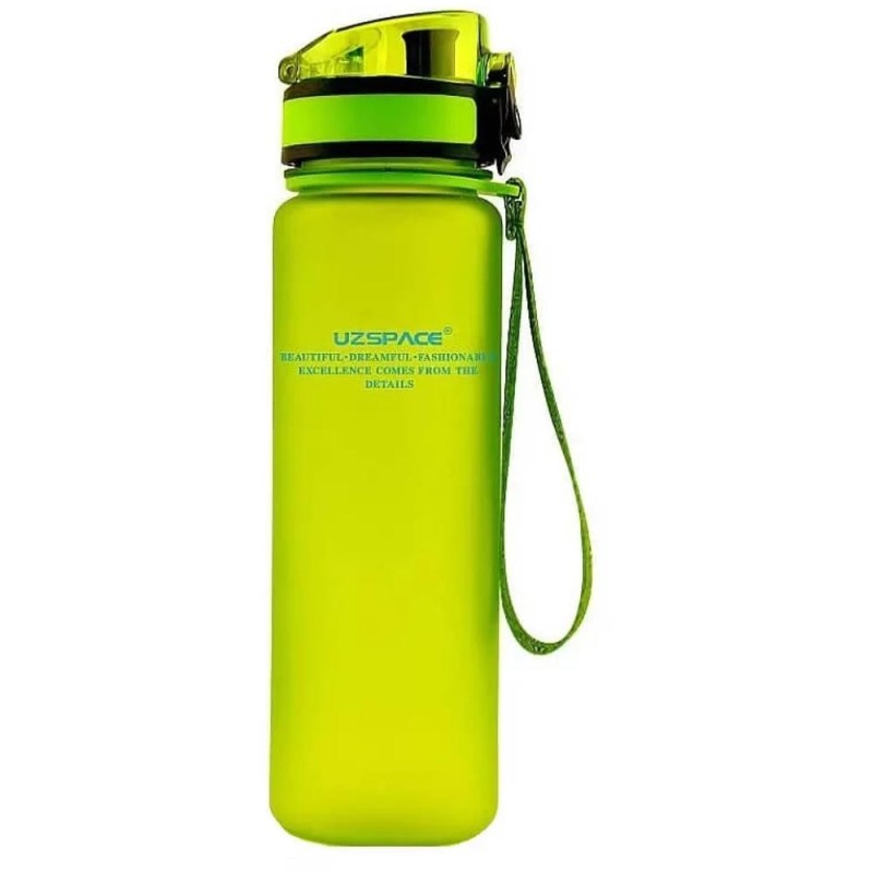 Sticla pentru Apa din Tritan, Verde, Fara Bpa, cu Capac, 650 ml, Uzspace