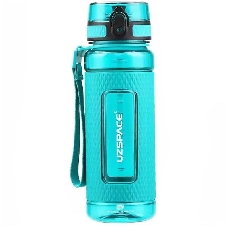 Sticla pentru Apa din Tritan, Verde, Fara Bpa, cu Capac, 800 ml, Uzspace Sport