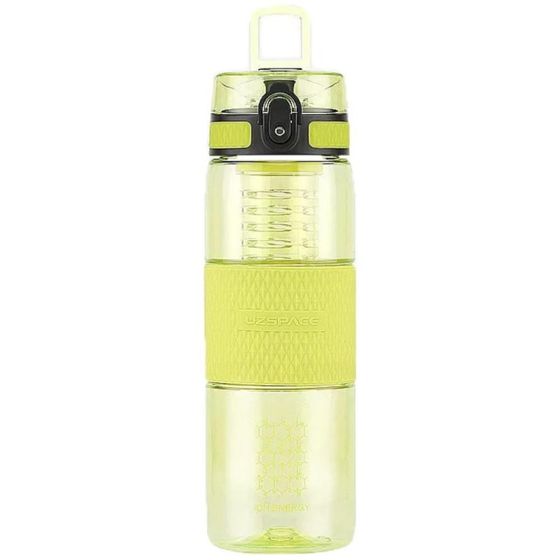 Sticla pentru Apa din Tritan, Verde Lamaie, Fara Bpa, cu Capac, 700 ml, Uzspace