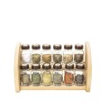 Sticle Condimente cu Suport din Lemn, Z Tools, 30 x 18 x 12 cm, 12 Bucati