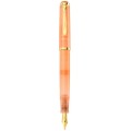 Stilou Classic M200 Editie Speciala Apricot Achat, Penita Otel Inoxidabil, Accesorii Placate Aur 24K, Calimara Cerneala 50 ml